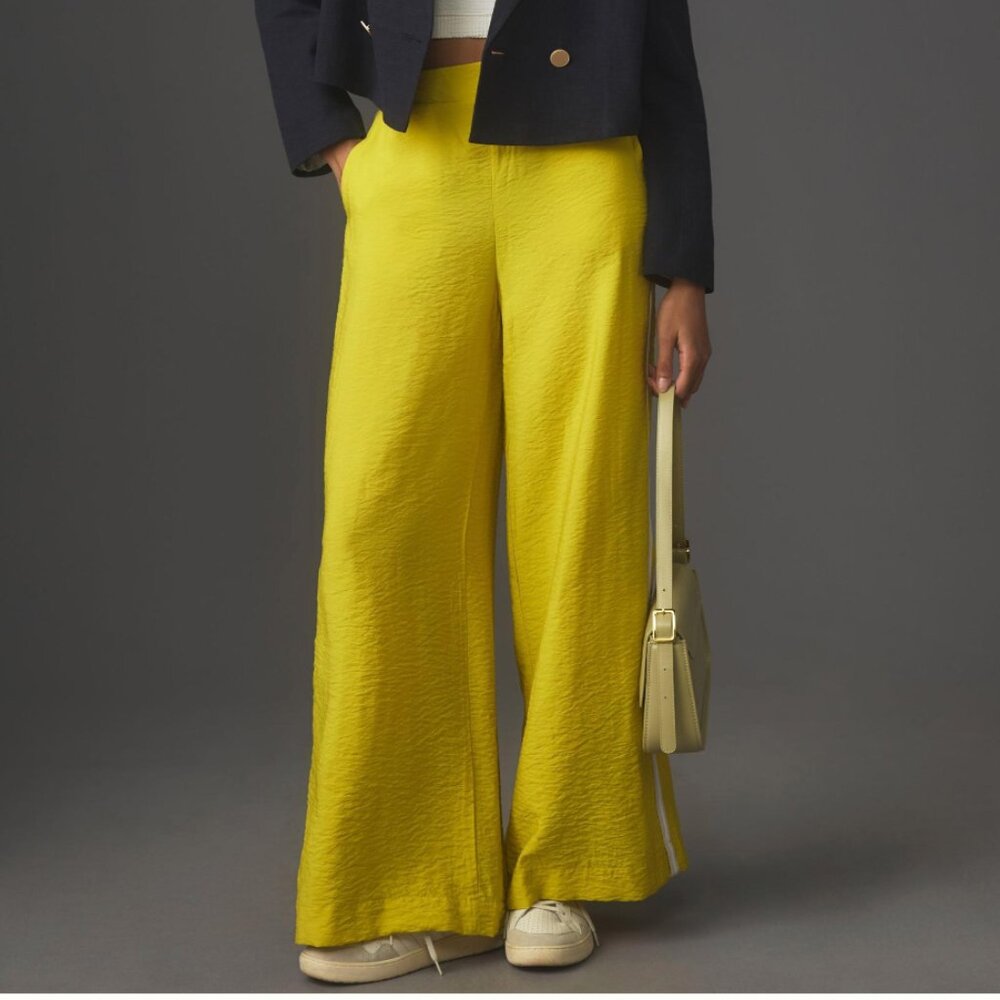 Daily Practice by Anthropologie Straight-Leg Pants - Chartreuse